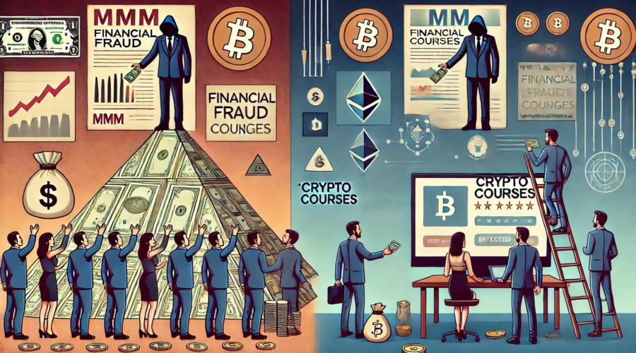 Common Features of MMM Schemes and Fraudulent Cryptocurrency Courses | FakeOFF